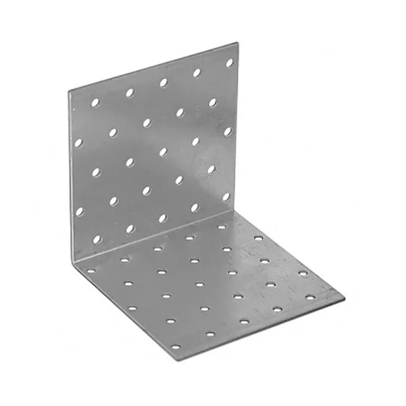 sarokösszekötő lemez perf. 100 x 100 x 100 / 2 mm horganyzott