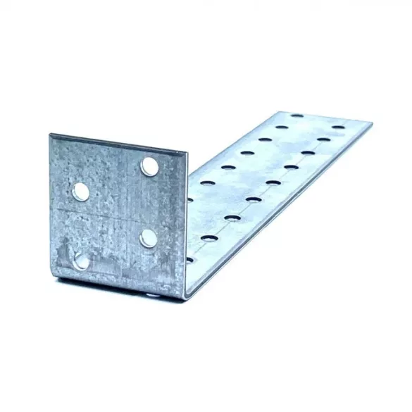 Sarokösszekötő lemez 150 x 50 x 35 / 2,5 mm horganyzott