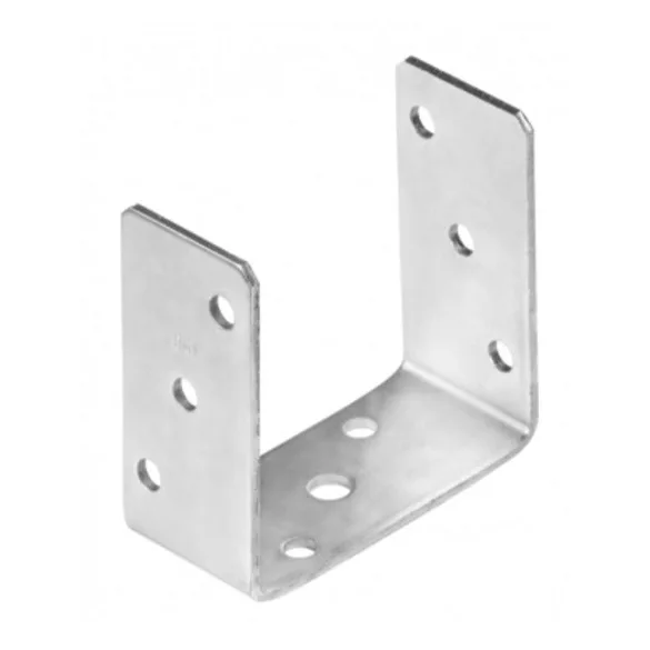oszloptalp "U" lecsavarozható 121 x 60 x 120 / 5 mm horganyzott