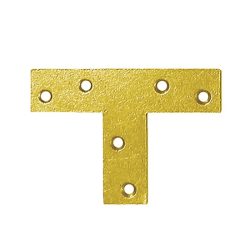   összekötő lemez "T"  70 x 50 x 16 / 2 mm sárga horgany (ET)