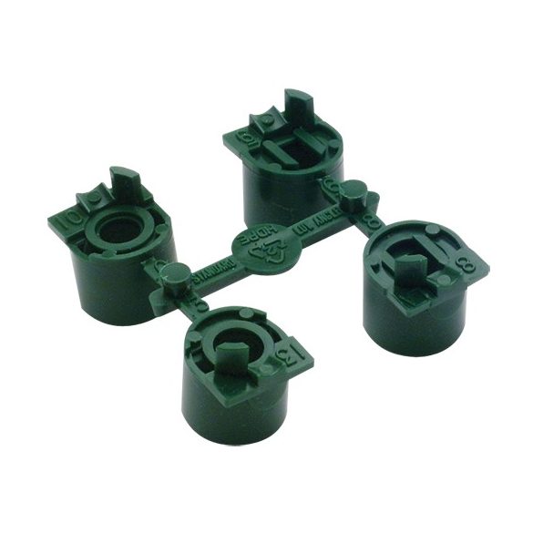 HU Rotoros fúvóka készlet PGP Ultra / I-20 - alacsony szögű 4 fúvóka zöld