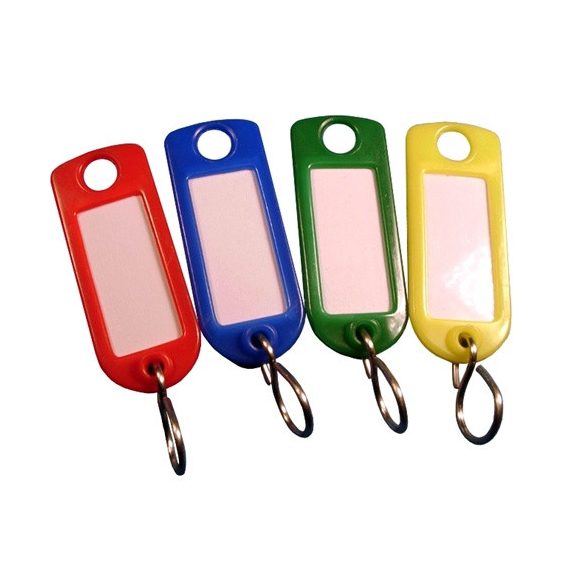 kulcsjelölő feliratozható műanyag vegyes színű