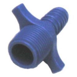   Szórófejbekötő egyenes csatlakozó Swing Joint LASCO 16mm x 1/2" - kék