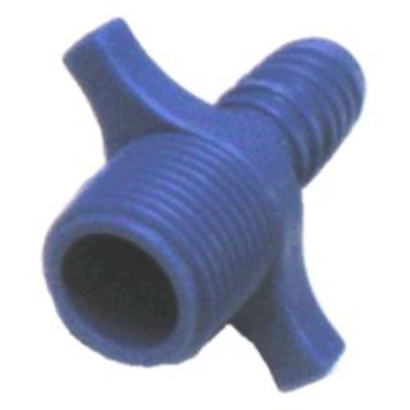 Szórófejbekötő egyenes csatlakozó Swing Joint LASCO 16mm x 1/2" - kék