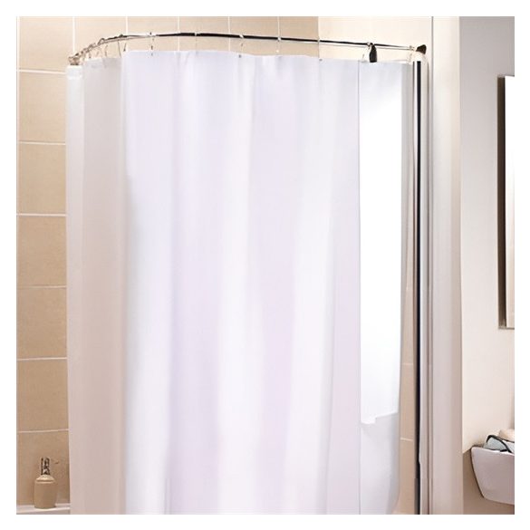 zuhanyfüggöny tartó sarok 90 x 90 cm fehér