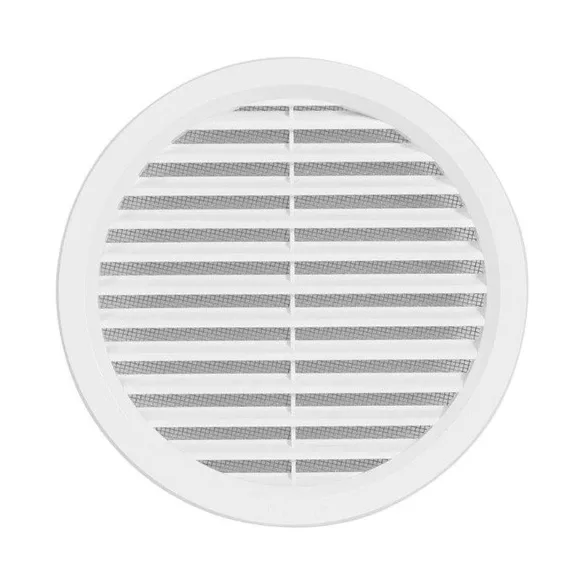 szellőzőrács kerek  d=75mm műanyag fehér (hálós)