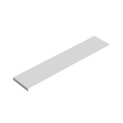 Minőségi lebegőpolc - fehér színben - 118 x 23,5 cm