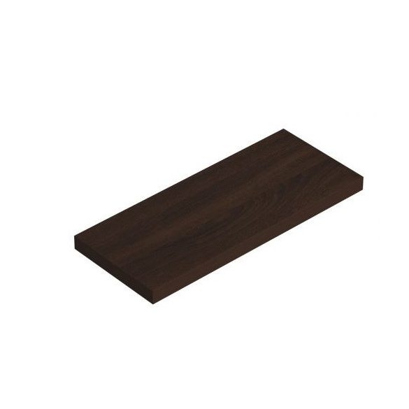 Minőségi lebegőpolc - barna színben - 59,5 x 23,5 cm