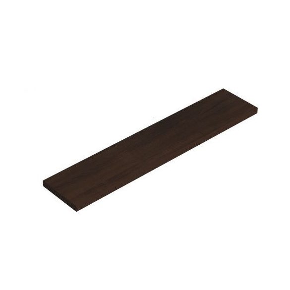 Minőségi lebegőpolc - barna színben - 118 x 23,5 cm