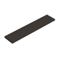 Minőségi lebegőpolc - fekete színben - 118 x 23,5 cm