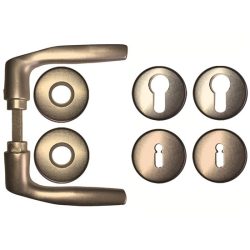  SB ajtókilincs + rozetta (kulcslyukas, cilinderlyukas, kilincslyukas) F2 eloxált