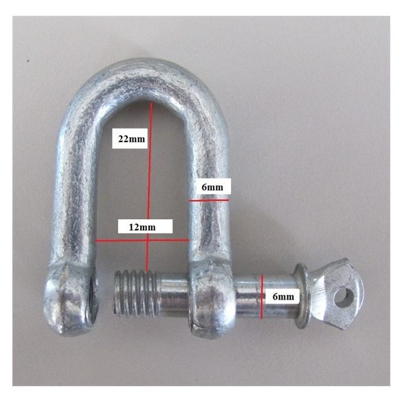 SB sekli egyenes  M6 horganyzott