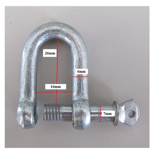SB sekli egyenes  M8 horganyzott