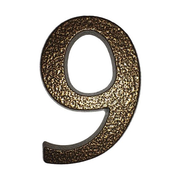 SB alumínium házszám  6/9 barna 10cm