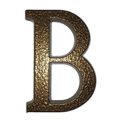 SB alumínium házszám  "B" betű barna 10cm