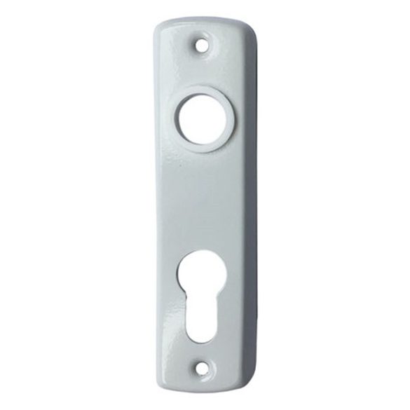 SB ajtócím lővér cilinderlyukas fehér (1 pár)