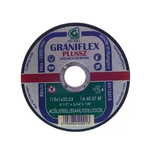 Vágókorong Graniflex 125x1,6 (25db/csom.e) fém