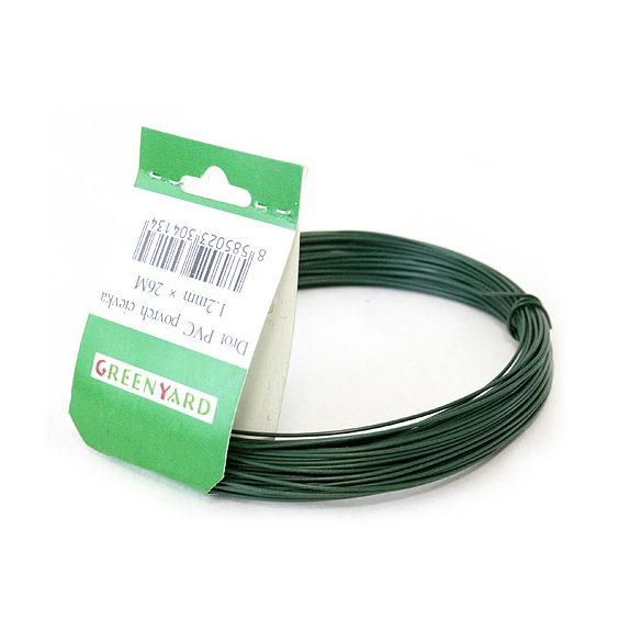 Feszítőhuzal horganyzott + PVC zöld 3.50 mm L-78m