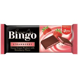 Bingo Cream Bar 90G Strawberry Eper