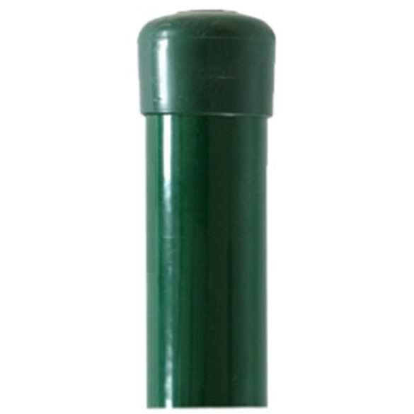 Oszlop METALTEC 38/2200/1,25 mm, zöld, RAL6005, Zn+PVC, sapka