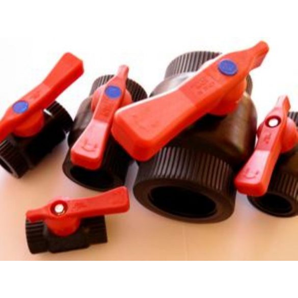 Műanyag csap fém belsővel  1"x1" BB