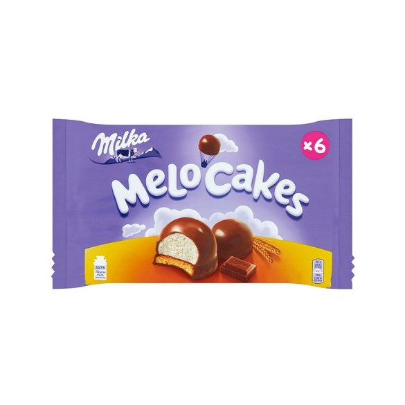 Milka Melo-Cake csokoládéval borított mályvacukor keksz párnán 100G