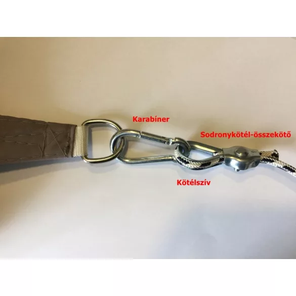 Sodronykötél összekötő 6mm  - napvitorlához