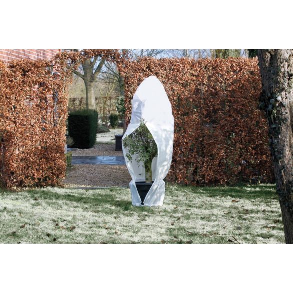 Téli takaró fólia zipzárral, fehér átm.200cm x 2,5m 70g/m2