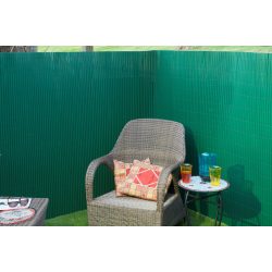 PVC dupla oldalú kerítés,rögzítővel 1x3m,  zöld