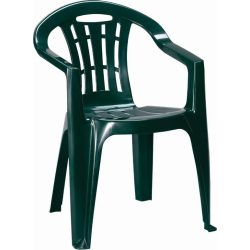 Keter Mallorca műanyag szék, sötétzöld