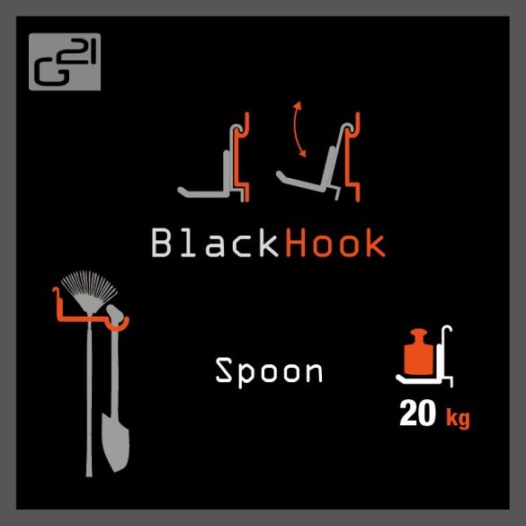 BlackHook spoon akasztó rendszer 7,5 x 9,5 x 20,5 cm