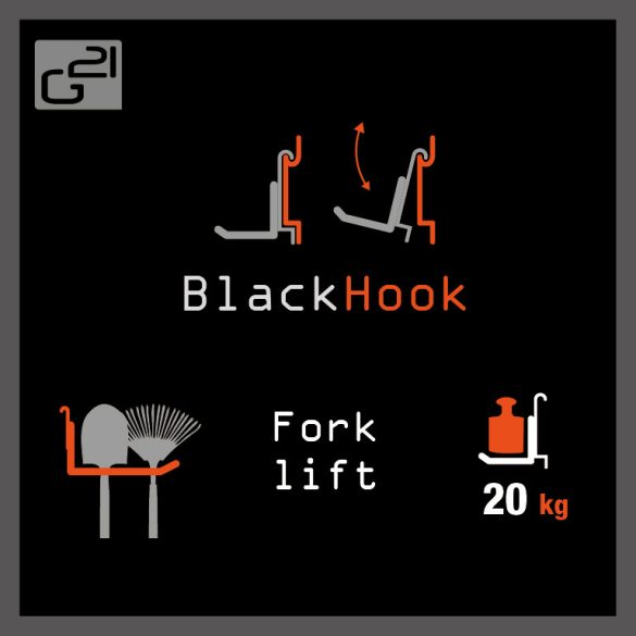 BlackHook fork lift akasztó rendszer 9 x 19 x 24 cm