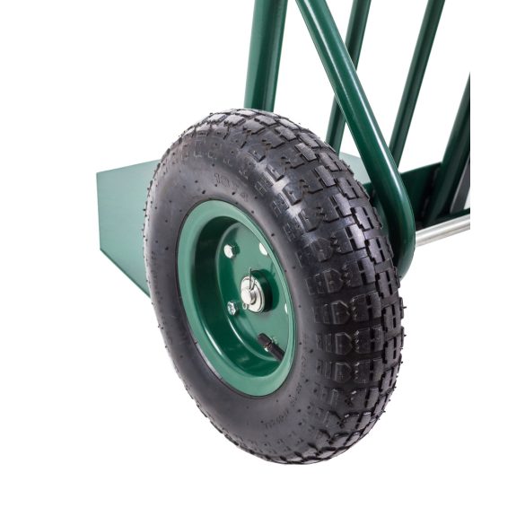 Profi molnárkocsi, 280 kg, felfújható kerekek, zöld