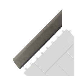   Incana átvezető profil a WPC burkolócsempékhez, 38,5 x 7,5 cm sarok (bal)