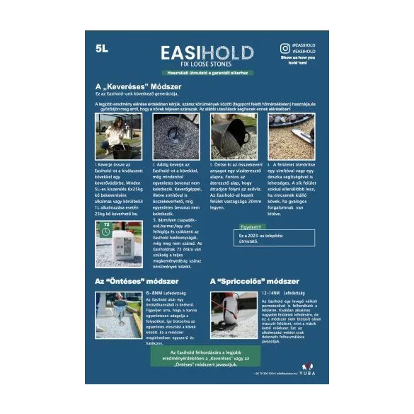 Easihold 800ML - Kőkötőanyag, kőragasztó