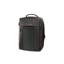 Crossio SolarBag Snappy 20l hátizsák, fekete, napelemmel