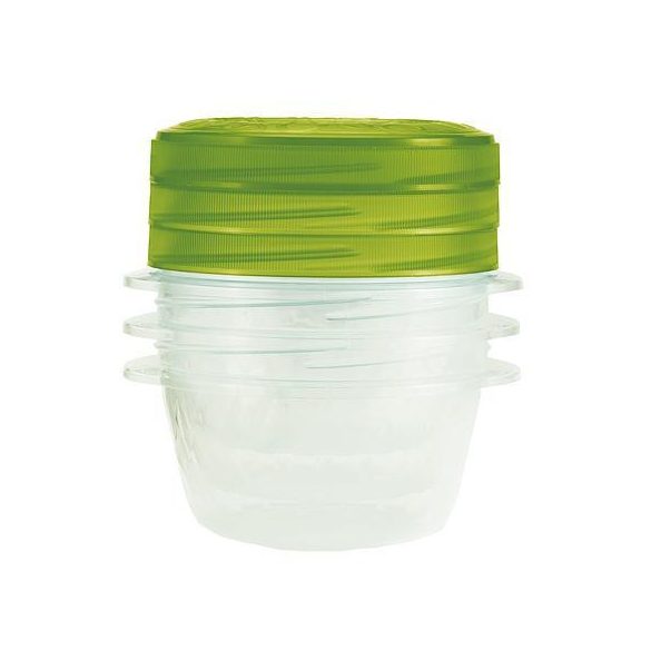 Curver® műanyag tároló doboz - 3x0.5L - zöld - 13x13x11 cm