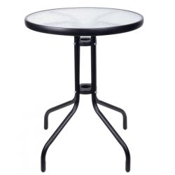   LEQ NESTA asztal (barna csővázzal), 70 x 60 cm (szék nélkül)
