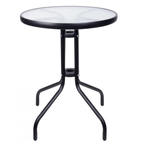 LEQ NESTA asztal (barna csővázzal), 70 x 60 cm (szék nélkül)