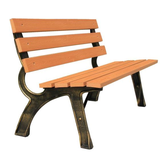 Garden bench PAYTON, metal / wood