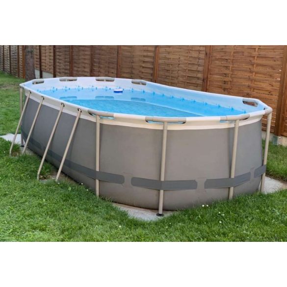 Medence Bestway® Power Steel Vista, Vista sorozat, 427x250x100 cm, szűrő, létra, ponyva, ChemConnect