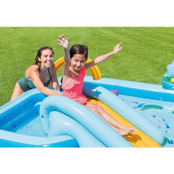 Bazén Intex® 57161, Jungle adventure play center, detský, nafukovací, 2,44x1,98x0,71 m