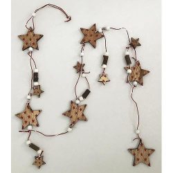 Karácsonyi függő dekoráció - csillagok - 125 cm