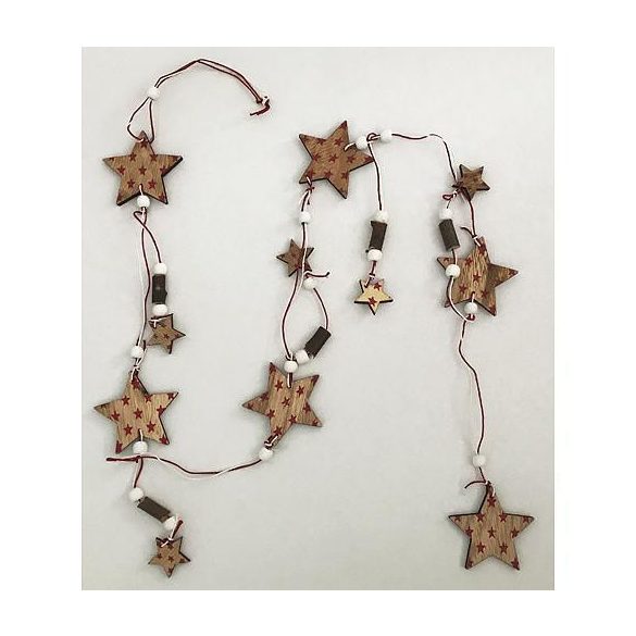 Karácsonyi függő dekoráció - csillagok - 125 cm