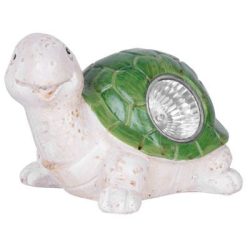   Gecco dekoráció, teknősbéka, 17 x 13 x 13 cm, poligyanta, napelemes, 1 LED, AA