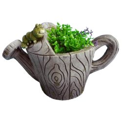   Decoration Gecco 9007, Watering can / flowerpot, magnesia, 23 cm