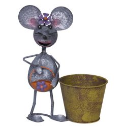 Decoration Mecco 2394, Mouse with pot, 30 cm