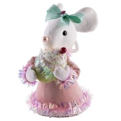Dekoráció MagicHome Candy Line, eger, rózsaszín, 27 cm