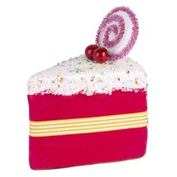   Dekoráció MagicHome Candy Line, süti, rózsaszín, 13x9x15 cm, akaszthatós