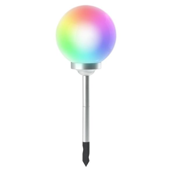 Napelemes lámpa, 4 színű LED, 30x73 cm